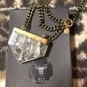 BCP Jewelry- WITCHY WOLF QUARTZ (Brass Chain)